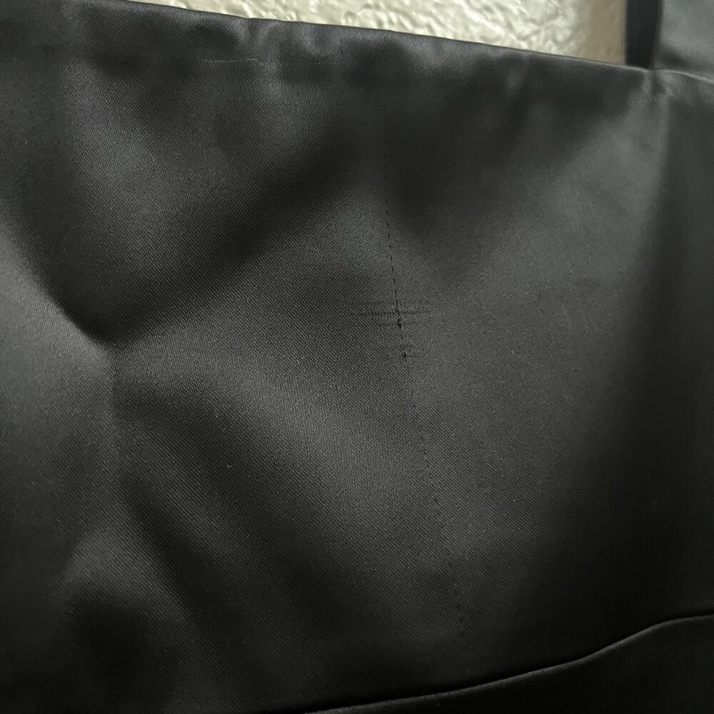 Ten By Babaton Espionage Satin Black Midi Dress Side Slit Sz 8 Cocktail Party - Picture 9 of 10